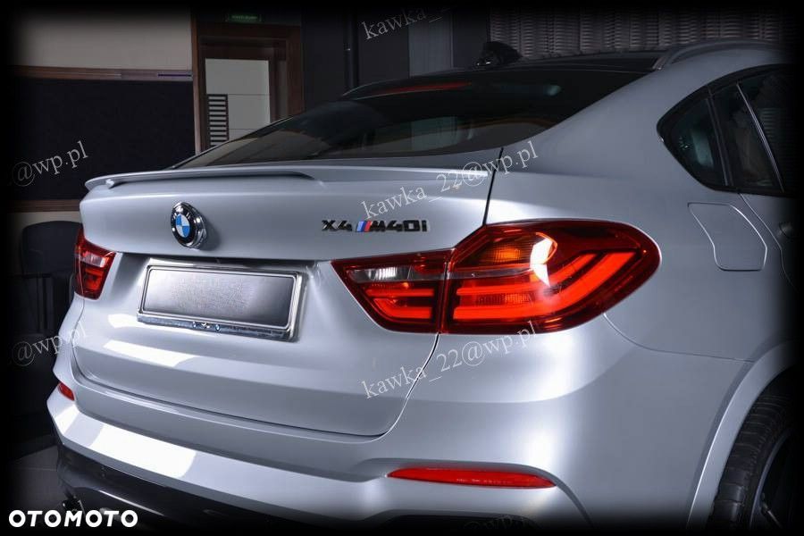 BMW X4 F26 SPOILER LOTKA SPOJLER NA KLAPĘ PODKŁAD