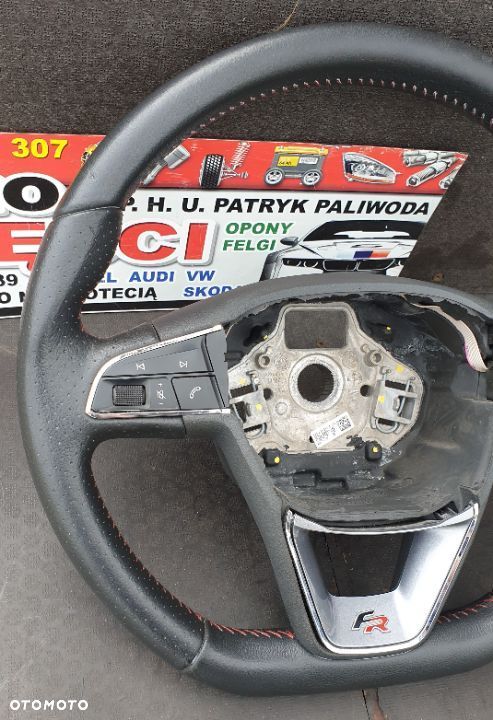 KIEROWNICA SKÓRA MULTIFUNKCJA 5F0419091M SEAT LEON III FR 5F - 4