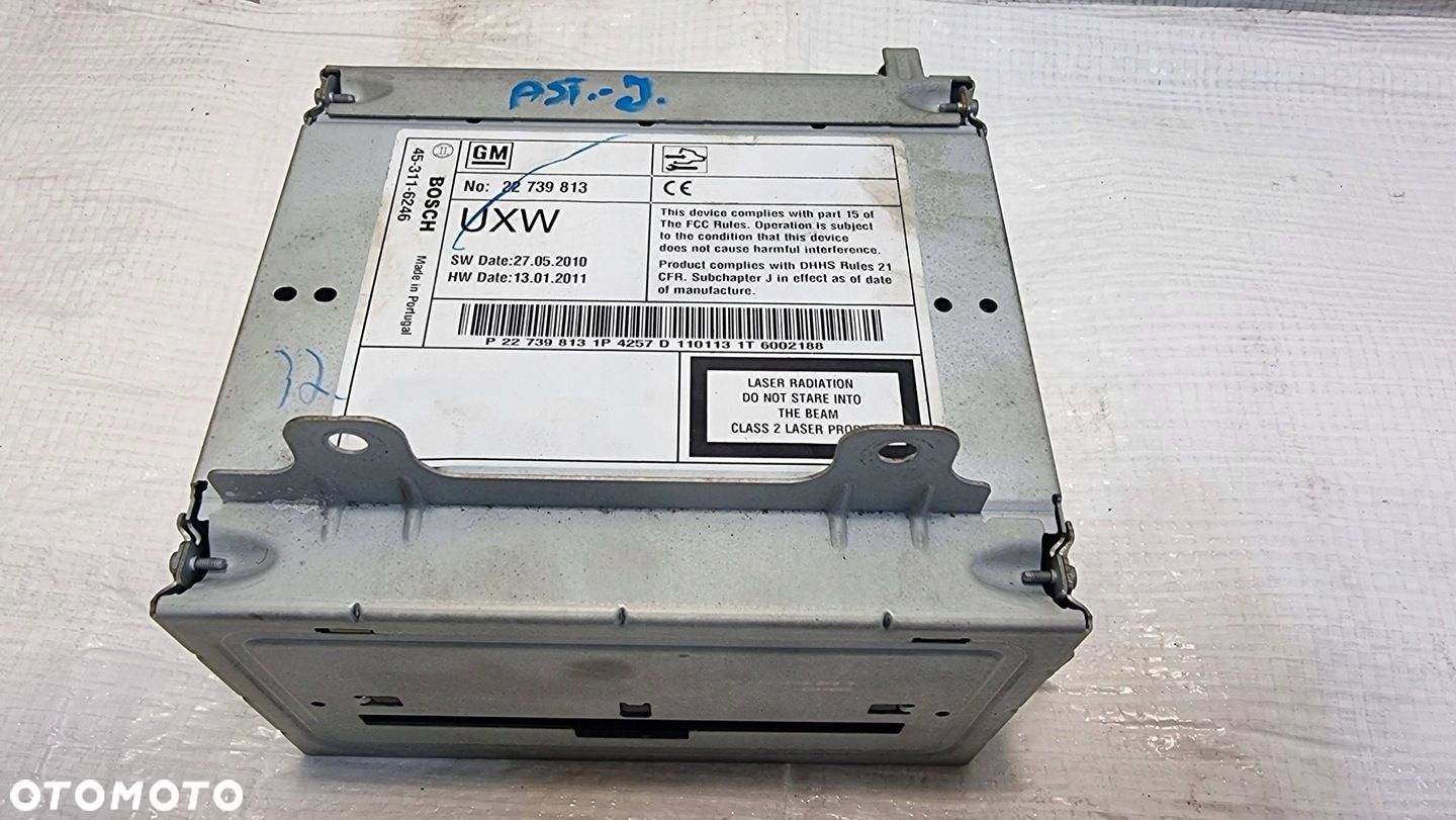 OPEL ASTRA J IV CD 500 RADIO NAWIGACJA 22739813 WYŚWIETLACZ 20935346 PANEL - 4