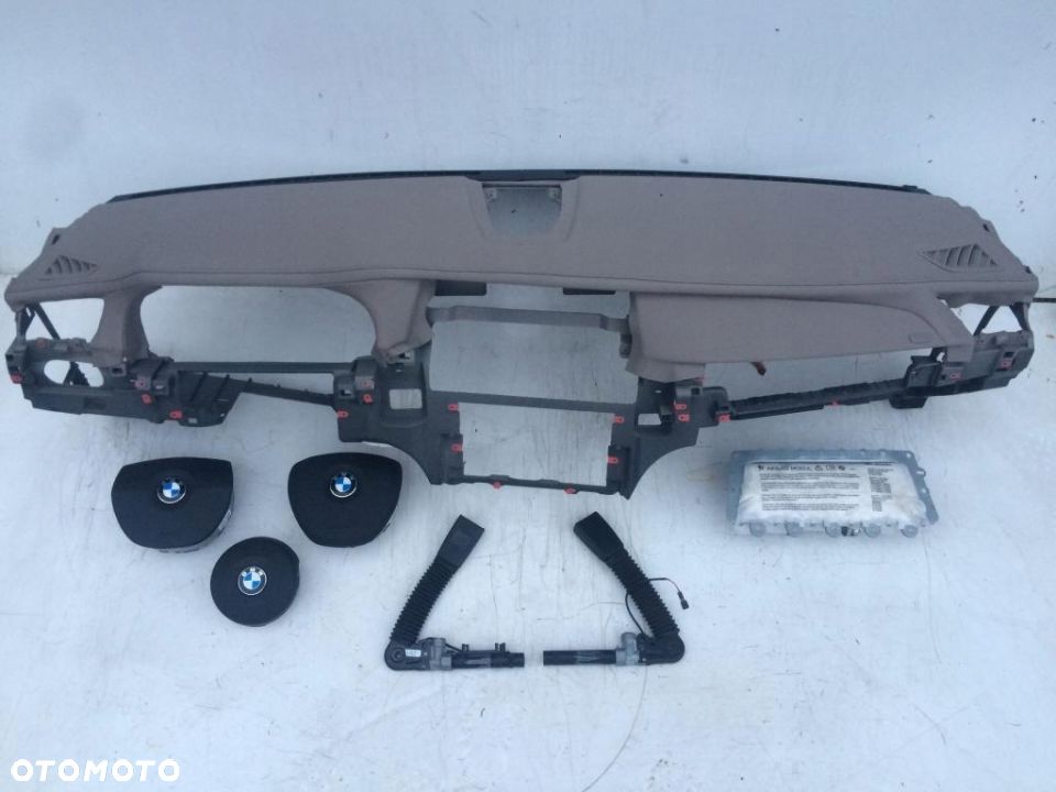 BMW 7 F01F02 SKÓRA DESKA KONSOLA KOKPIT AIRBAG PAS - 4