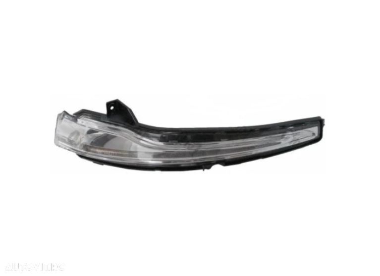 Lampa semnalizare oglinda Mercedes Clasa C, 2014-2021; Clasa E, 2016-2024; Clasa Gle, 2019-; Clasa Gls, 2019-; Clasa S, 2013-2020, Vito, 2014-, montare fata, dreapta, LED; alb, carcasa gri - 1