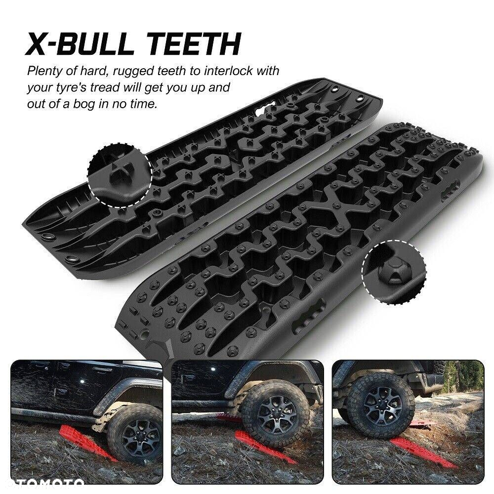 Trapy piaskowe pod koła 2szt. X-Bull błotne śniegowe 4x4 Offroad niebieskie 4wd terenowe z torbą - 7