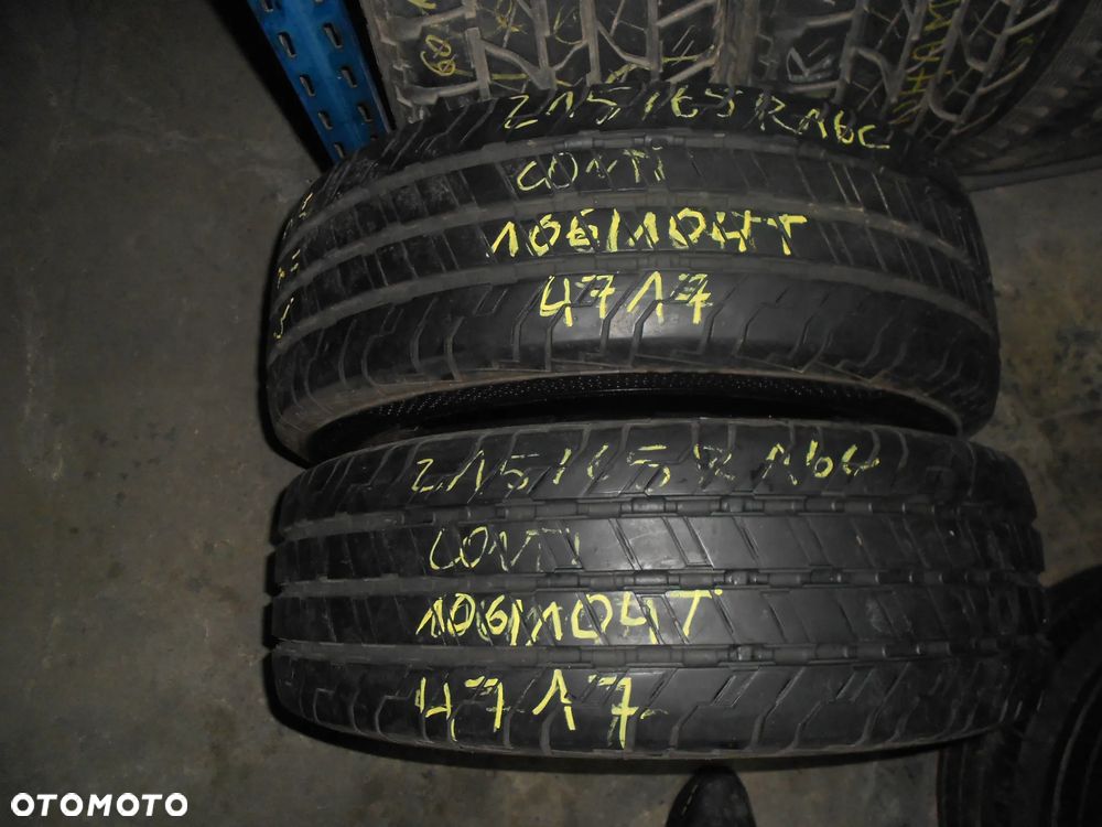 OPONY 215/65R16C CONTINENTAL CONTI VAN CONTACT 100 DOT 4717 9.4MM - 1