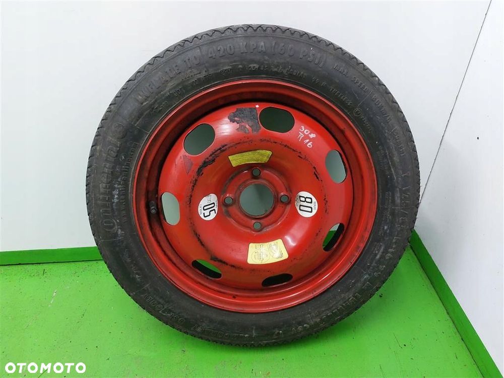 Koło dojazdowe Peugeot 308 2007-2013 16" 125/85/16 4X108 - 1