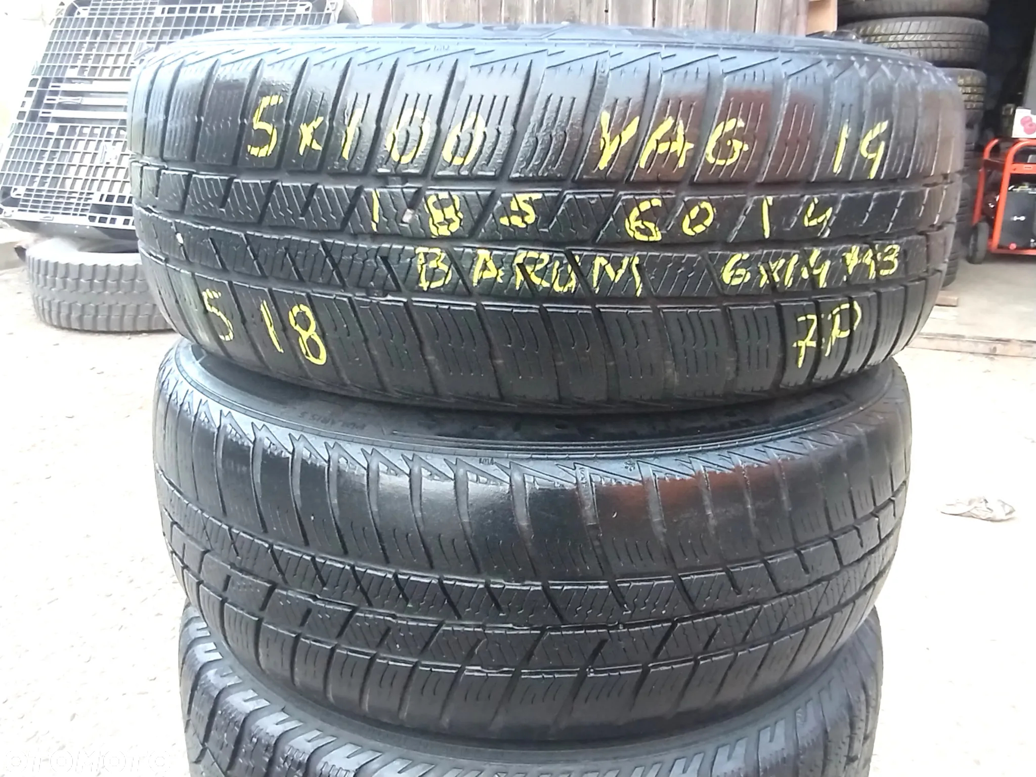 5x100 Felgi Stalowe Stal 14 Koła Zimowe Zima SKODA FABIA PRAKTIK ROOMSTER RAPID SEAT IBIZA CORDOBA TOLEDO IV 4 VW FOX POLO Legnica ALU-RAD 185/60 6,5mm - 8