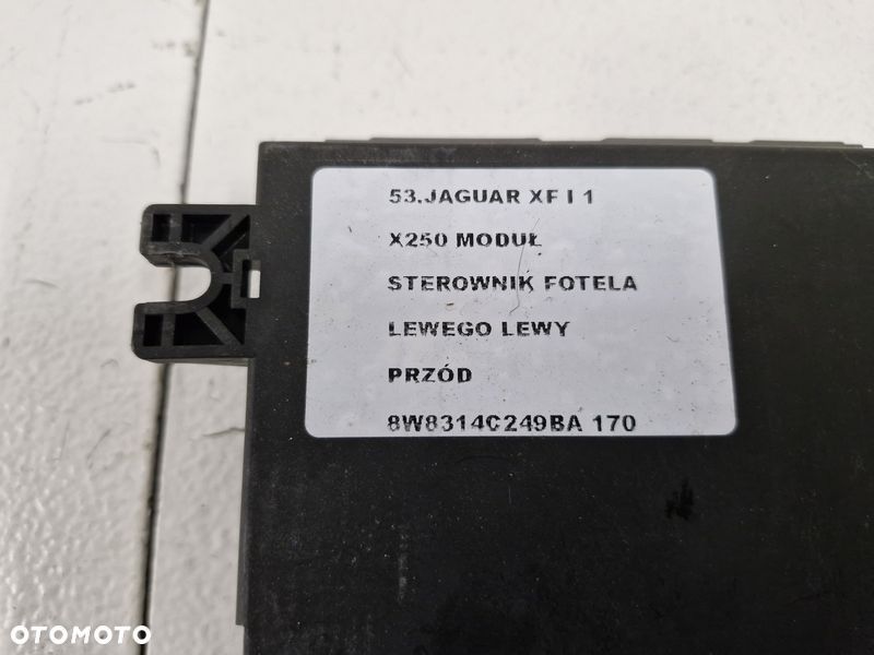 jaguar xf i 1 x250 moduł sterownik fotela lewego lewy przód 8w8314c249ba - 2