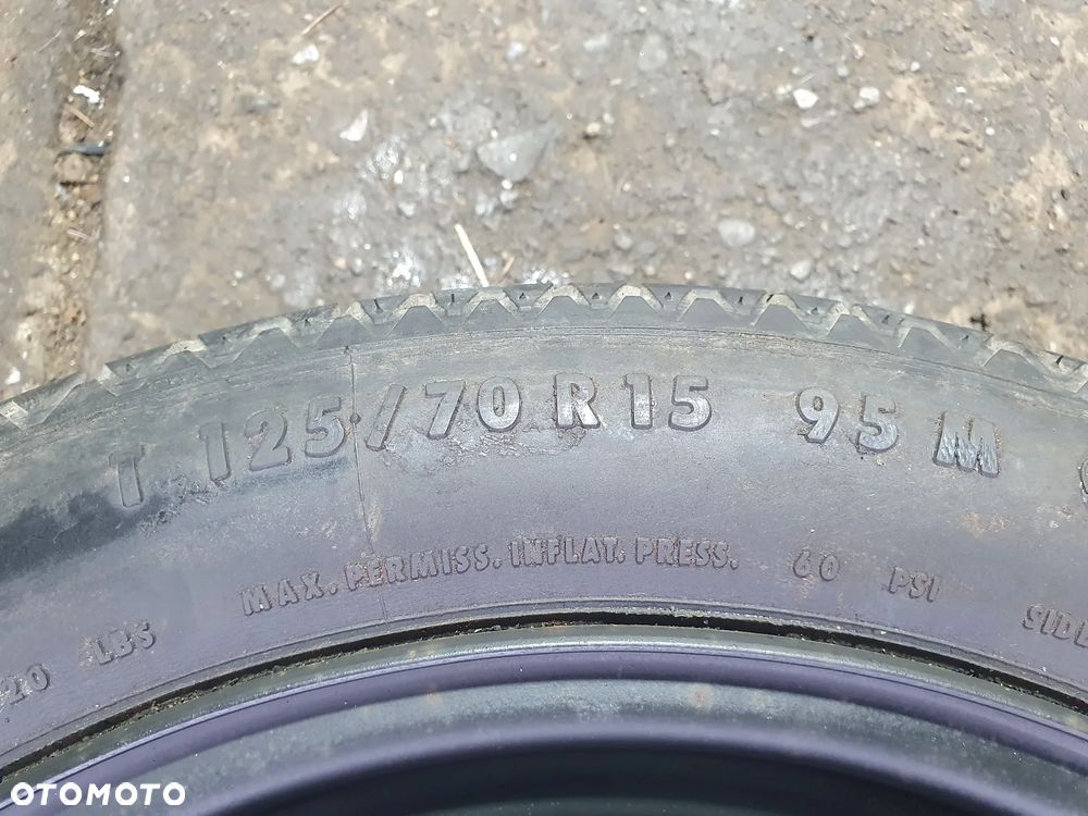 KOŁO DOJAZDOWE ZAPAS R15 VW GOLF III VENTO PASSAT B4 4X100 ET40 535601025A  125/70R15      POSIADAM 2 SZT - 4