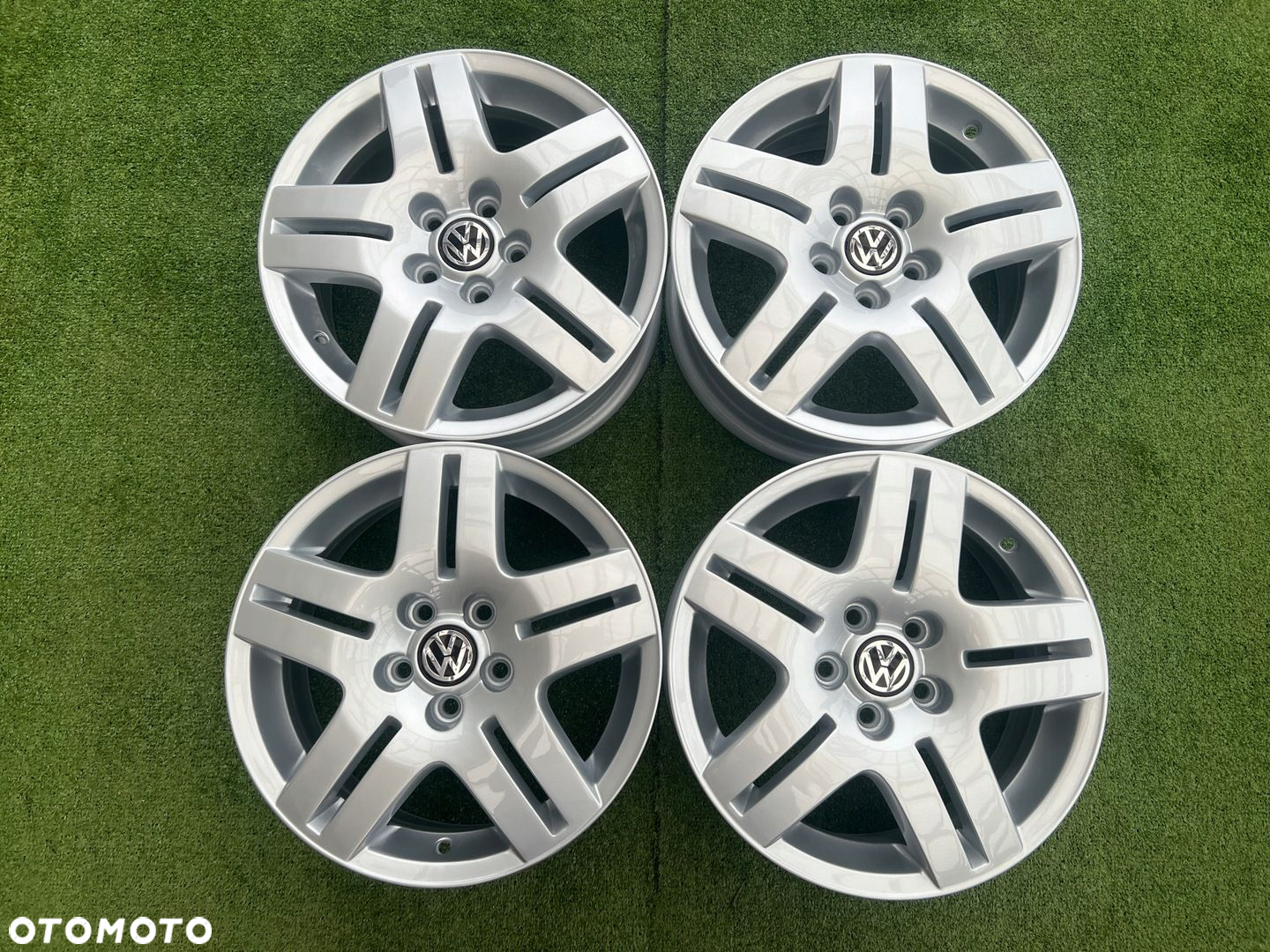 KOMPLET FELG FELGI ALU VOLKSWAGEN VW POLO GOLF IV 1J0 15 5X100 ORYGINALNE - 3