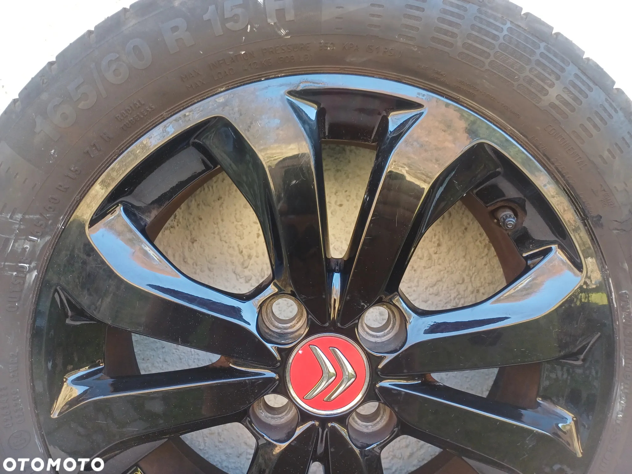 Felgi aluminiowe koła peugeot 108 Citroen C1 II AYGO II 165/60r15 Continental - 6