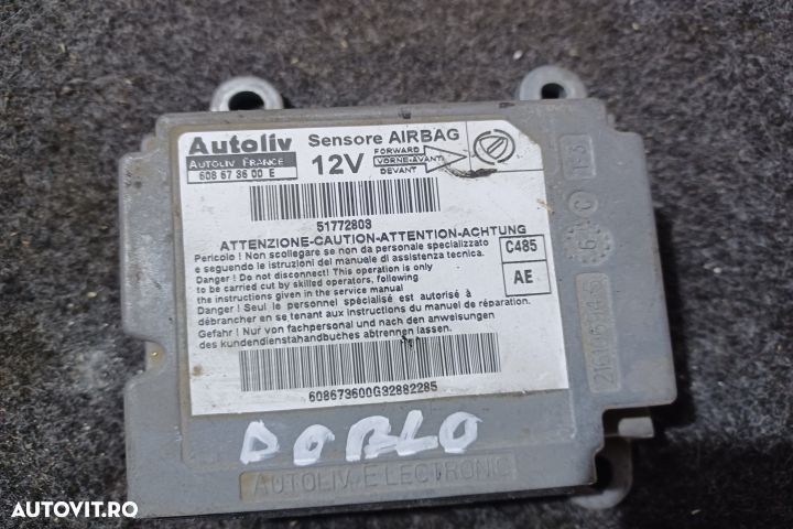 Calculator airbag 608673600E 51772803 Fiat Doblo 1 [2001 - 2005] Mini - 4
