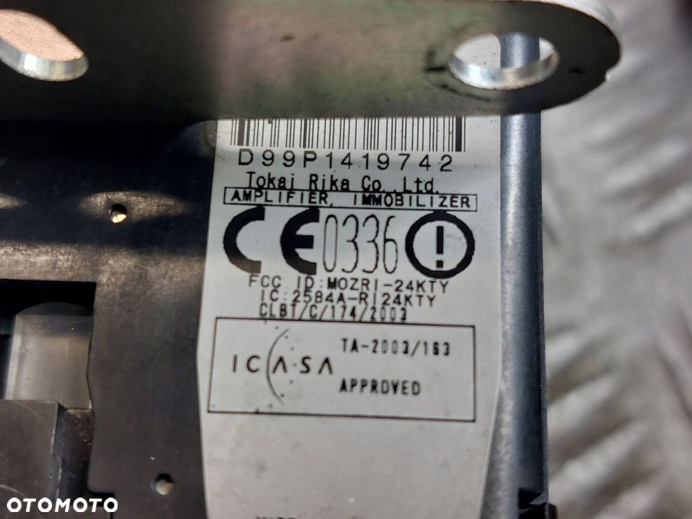 ZESTAW STARTOWY STACYJKA TOYOTA COROLLA VERSO II 2.0 D4D 89661-0F010 - 9