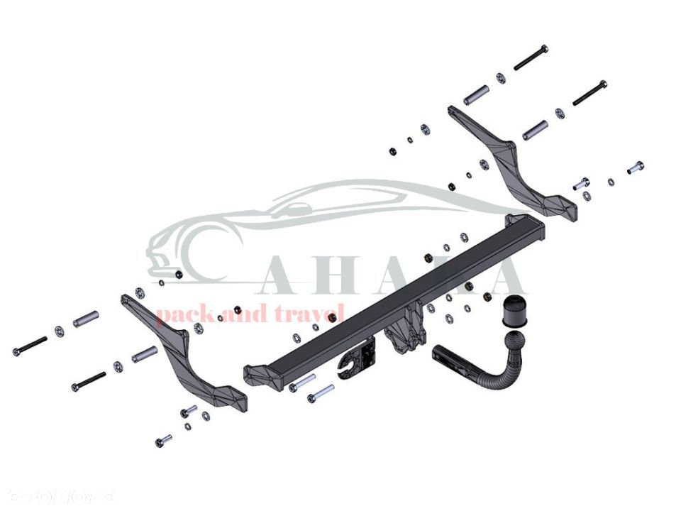 Hak Holowniczy Odkręcany Do Renault Captur 2013-2019 - 3