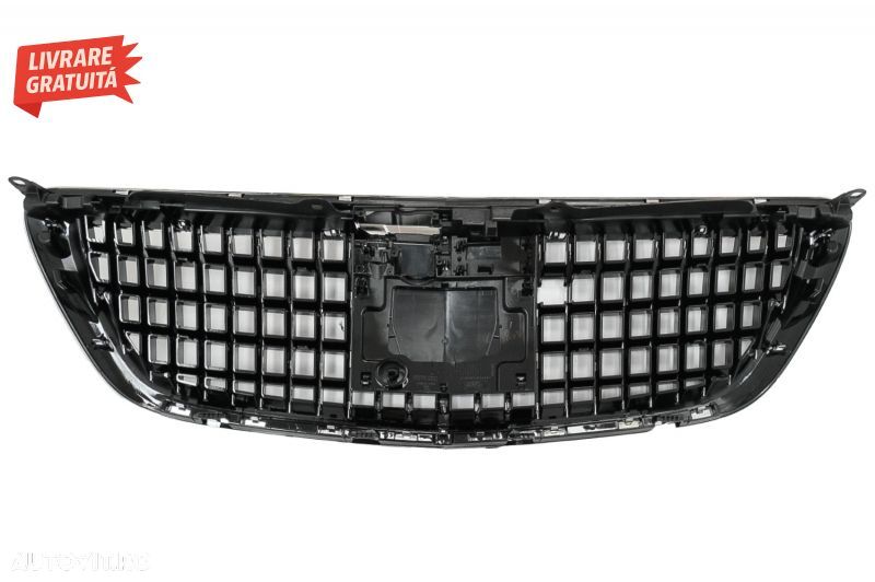Bara Fata cu Grila Cemtrala Crom Mercedes S-Class W222 Facelift (2014-06.2017) S63- livrare gratuita - 12