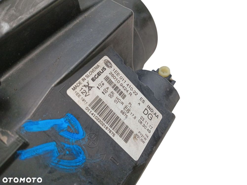 LAMPA PRAWY PRZÓD RENAULT TRAFIC III VIVARO B (2014-2019) 260109424R EUROPA - 3