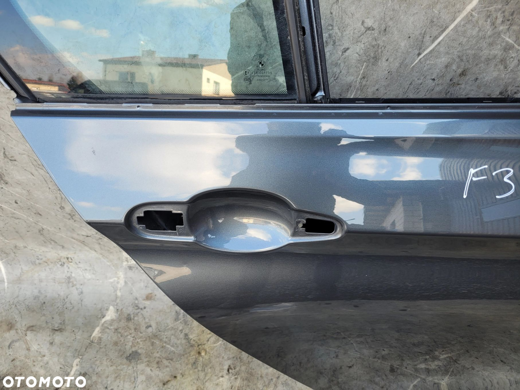 DRZWI PRAWY TYŁ TYLNE BMW F30 B39 MINERALGRAU - 2