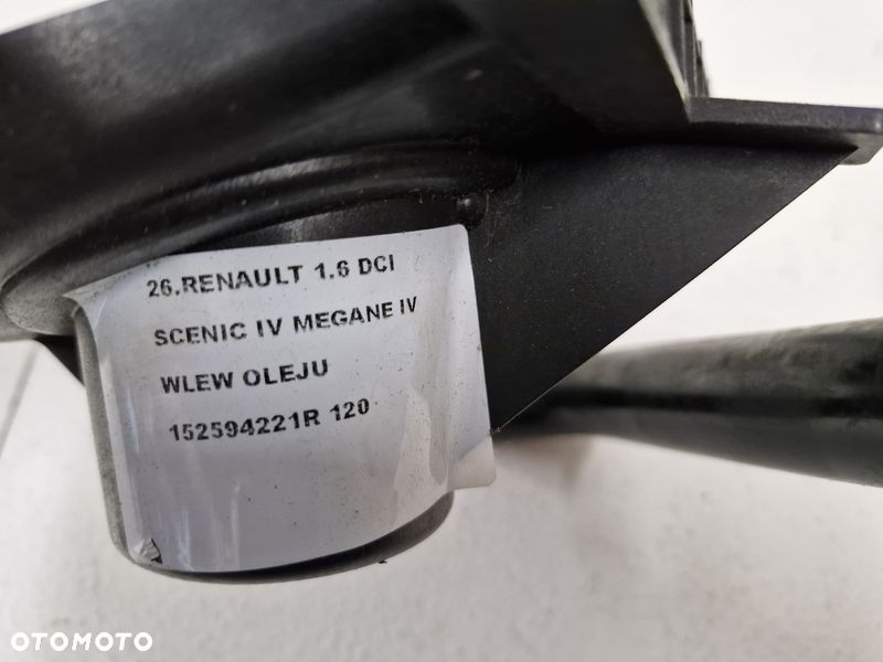 RENAULT MEGANE SCENIC 4 IV 1.6 DCI WLEW OLEJU KOREK 152594221R - 6