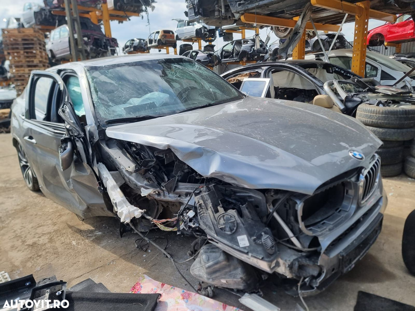 Grila radiatoare bara fata stanga BMW X6 F16  [din 2014 pana  2020] - 5