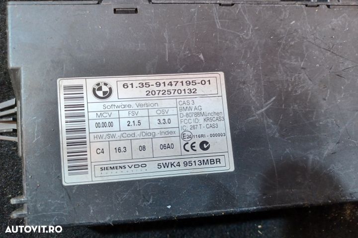 Modul confort 9147195 9147195-01 9147195 9147195-01 BMW Seria 3 E90 [ - 3