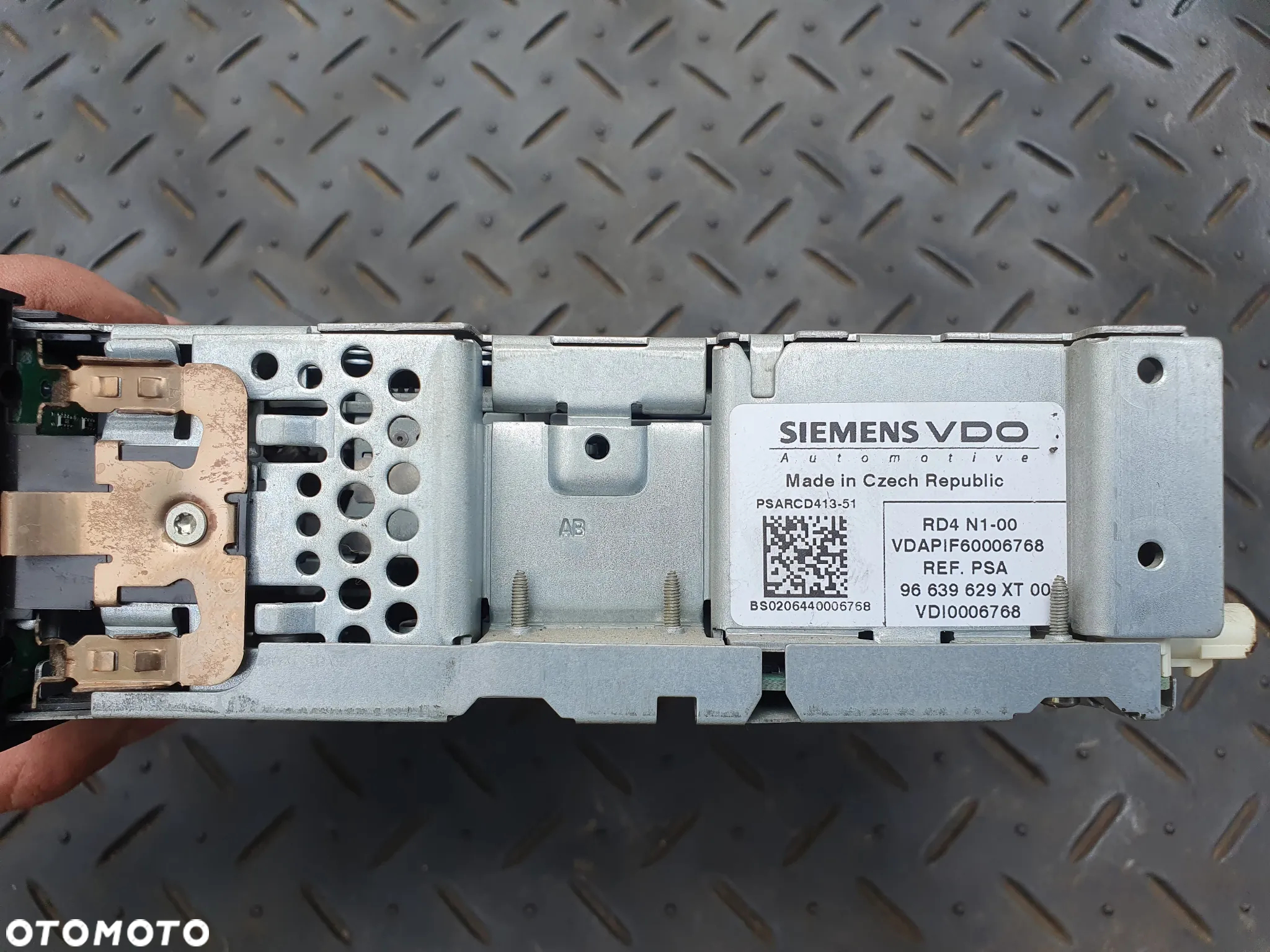 PEUGEOT CITROEN C4 PICASSO RADIOODTWARZACZ RADIO FABRYCZNE RD4N1-00 96639629XT - 2
