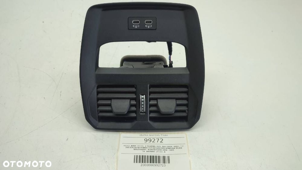 KRATKA NAWIEWU TYŁ ŁADOWARKA USB BMW G20 G21 2021 - 2