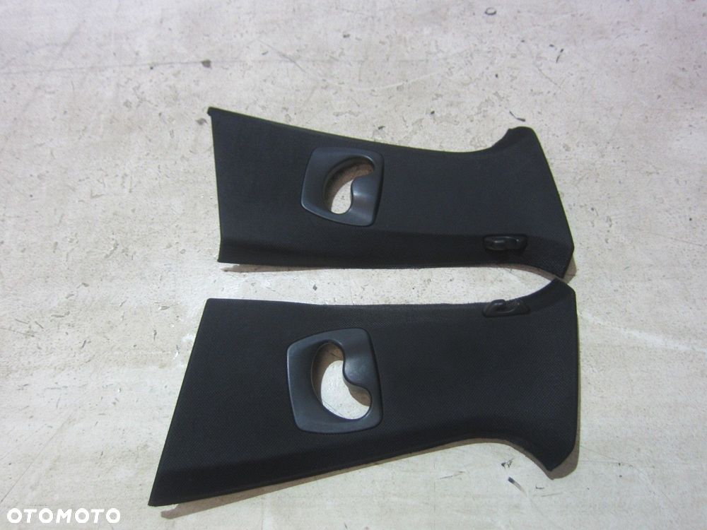 BMW 5 F10 SŁUPKI OSŁONY DASZKI ELEMENTY PODSUFITKI CZARNEJ 51168052676 - 13