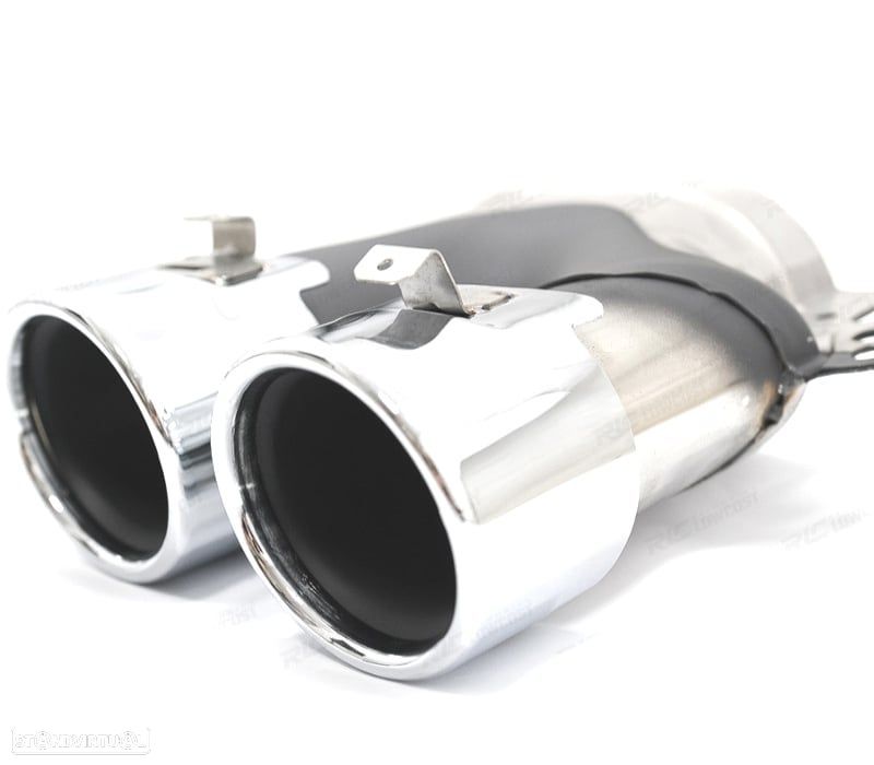 PONTEIRAS DE ESCAPE MERCEDES GLC C253 X253 15-18 LOOK AMG GLC43 CROMADAS - 4