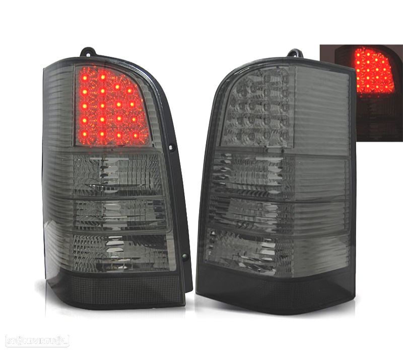 FAROLINS TRASEIROS LED MERCEDES VITO W638 95-03 ESCURECIDOS - 1