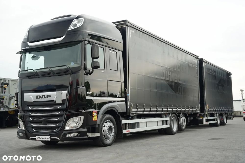 DAF XF 480 / ZESTAW TANDEM 120 M3 / PRZEJAZDOWY / KLIMA POSTOJOWA / 7,7 M + 7,7 M / WECON / 2022 ROK / - 5