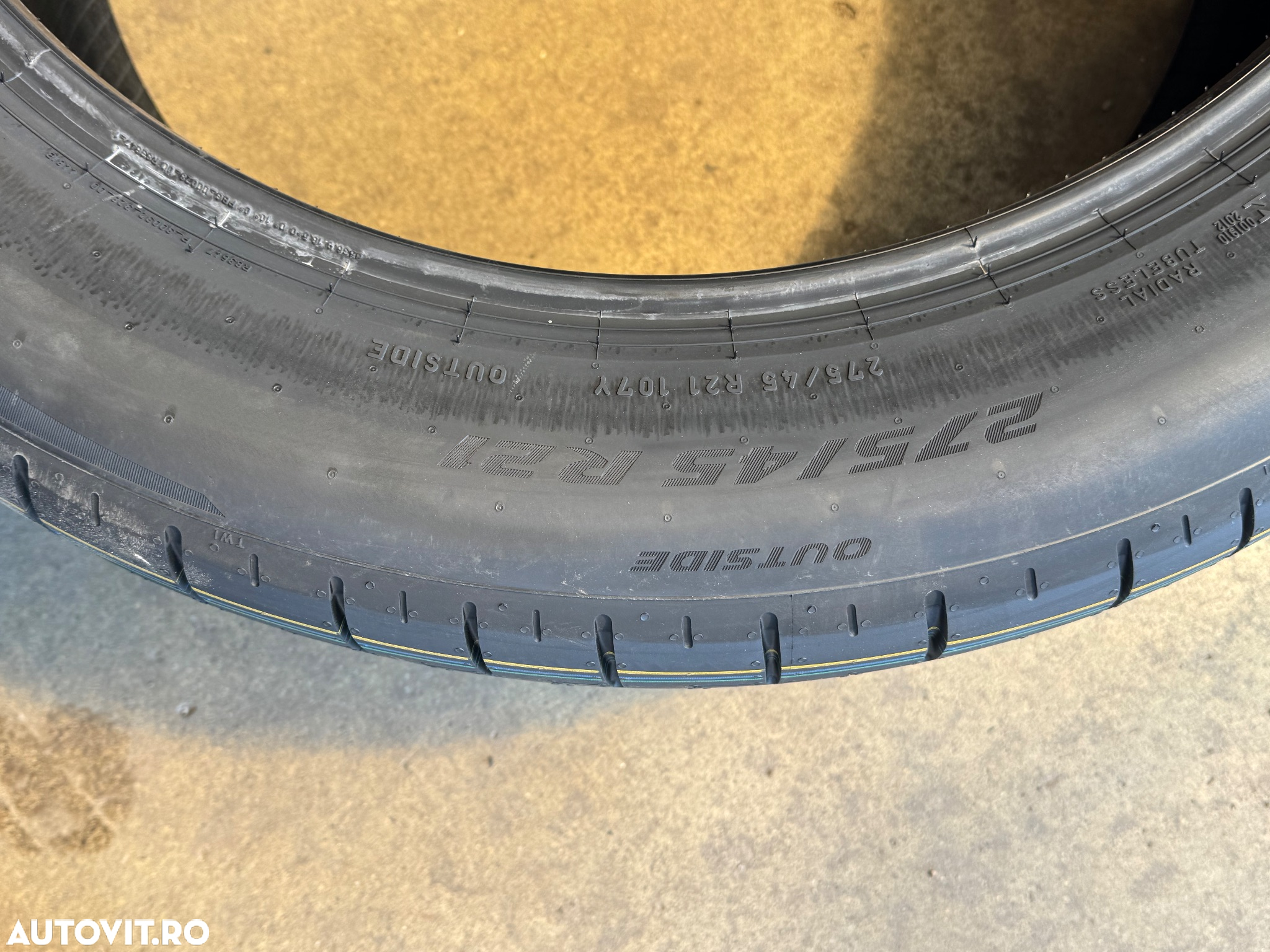 Vând set anvelope 275/45/21-315/40/21 Pirelli PZ5 MO noi - 6