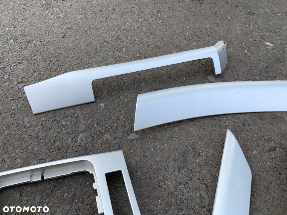 DEKORY LISTWY OZDOBNE WEWNĘTRZNE BMW E46 SREBRNE - 3