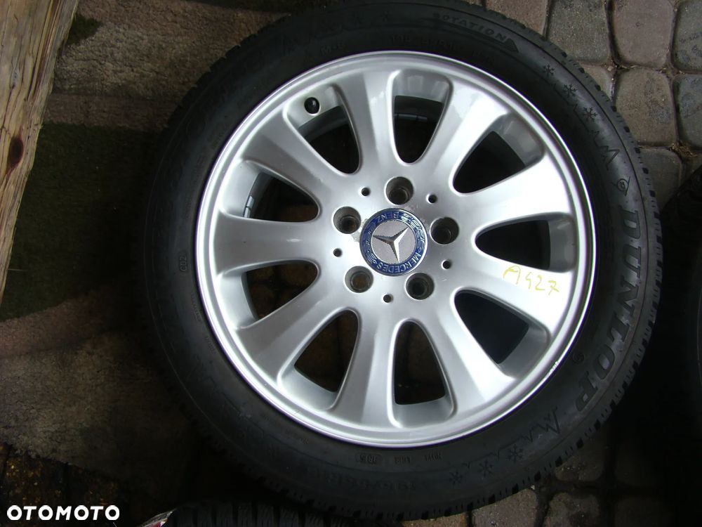 a427 5x112 Mercedes Klasa-A w169 Klasa-B W245 190 W201 6Jx16 et46 opony zimowe 195/55 R16 - 5