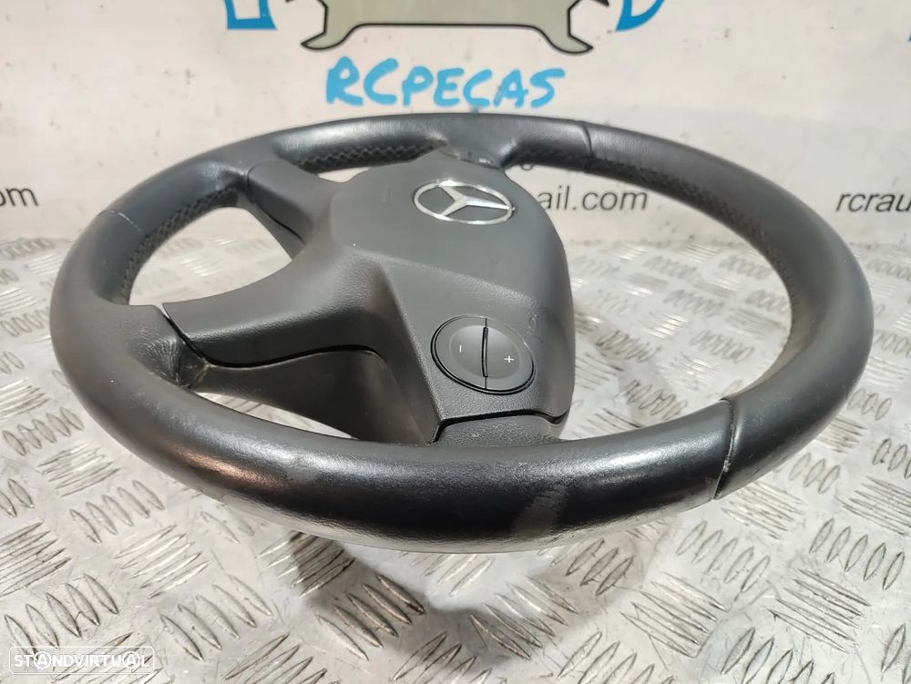 Volante + Airbag Completo em pele Mercedes Benz Class C W204 - Com comandos multifunções - 7