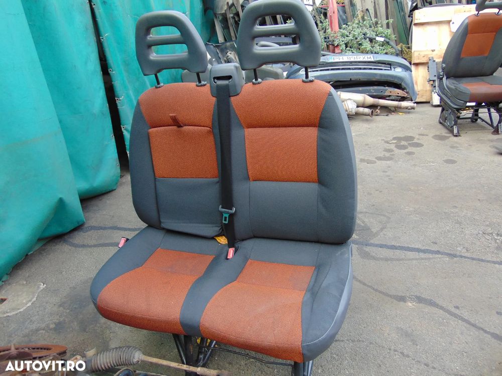 Bancheta dubla Fiat Ducato Peugeot Boxer Citroen Jumper bancheta fata dubla volan dreapta - 1