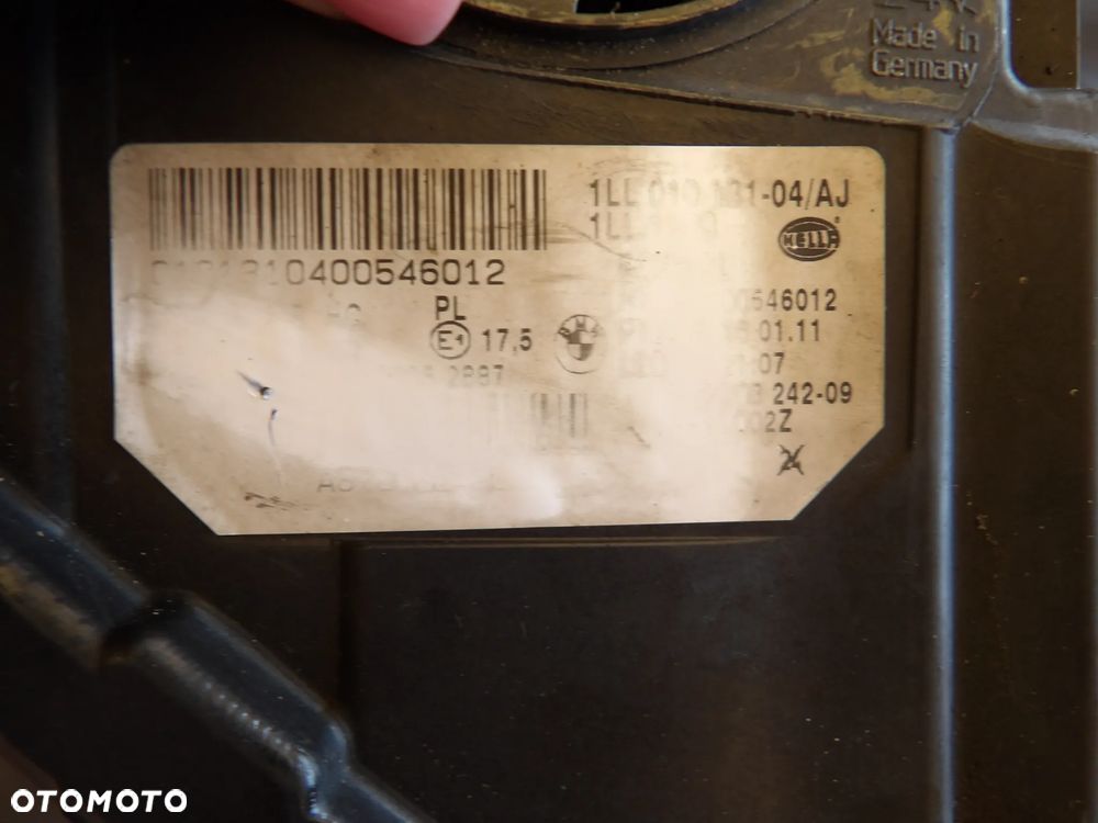BMW - F10 - H7 - PĘKNIĘTA OBUDOWA - PRAWA LAMPA PRZEDNIA - EUROPA - 7203242 - 11