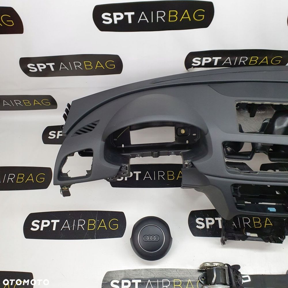 AUDI Q3 8U DESKA ROZDZIELCZA KONSOLA KOKPIT PULPIT PODUSZKI AIRBAG AIR BAG PASY KIT SET - 2