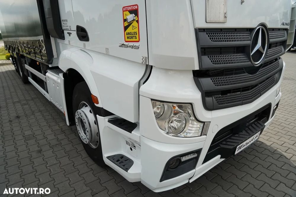 Mercedes-Benz ACTROS 2545 / CORTINĂ  8,8 m / DHOLLANDIA LIFT - 2.000 KG / PODEA REZISTENTĂ / PUNȚ DE DIRECȚIE / EURO 6 - 9