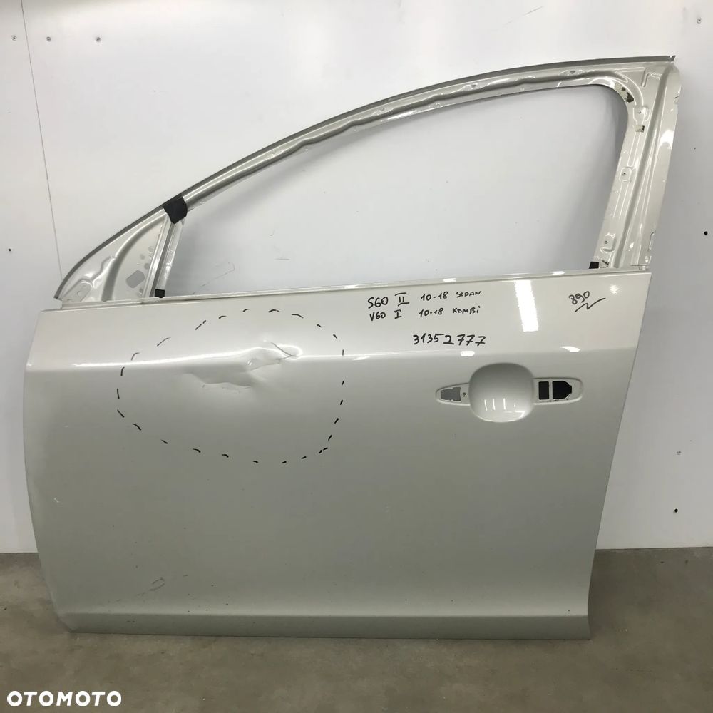 Drzwi Volvo s60 II 2 sedan V60 I 1 kombi 10-18 lewe przednie lewy przód 31352777