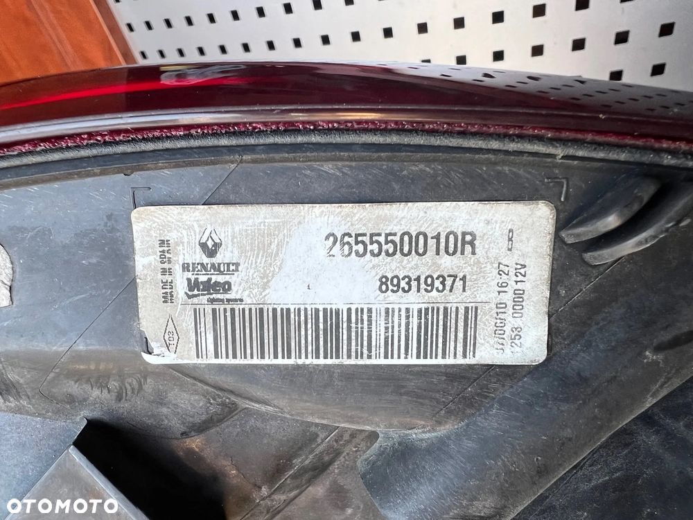 LAMPA TYŁ TYLNA LEWA RENAULT MEGANE III KOMBI 265550010R - 3