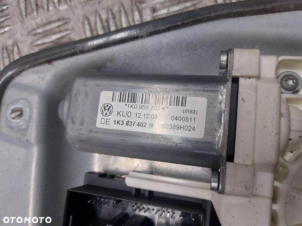 MECHANIZM PODNOŚNIK SZYBY PRAWY PRZÓD ELEKTRYCZNY VW GOLF V 1K0959792G - 4