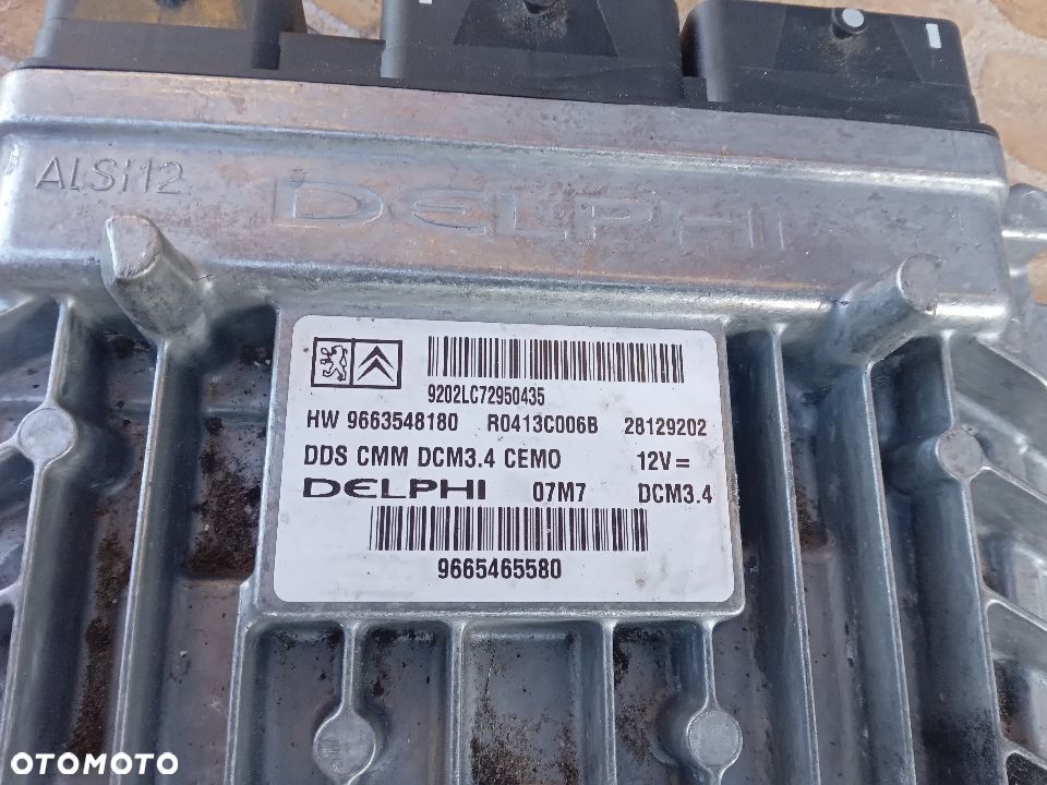 Peugeot 407 komputer zestaw start 9665465580 - 2