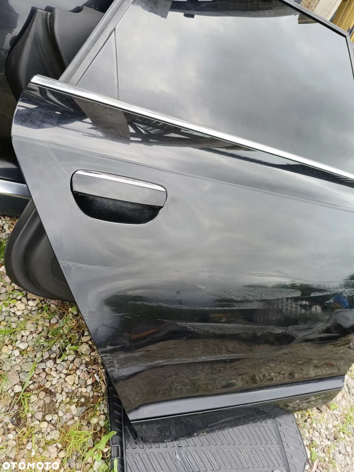AUDI A6 C6 KOMBI DRZWI TYŁ TYLNE PRAWE  CZARNE LZ9W KOMPLETNE ZAMEK LISTWA KLAMKA - 2