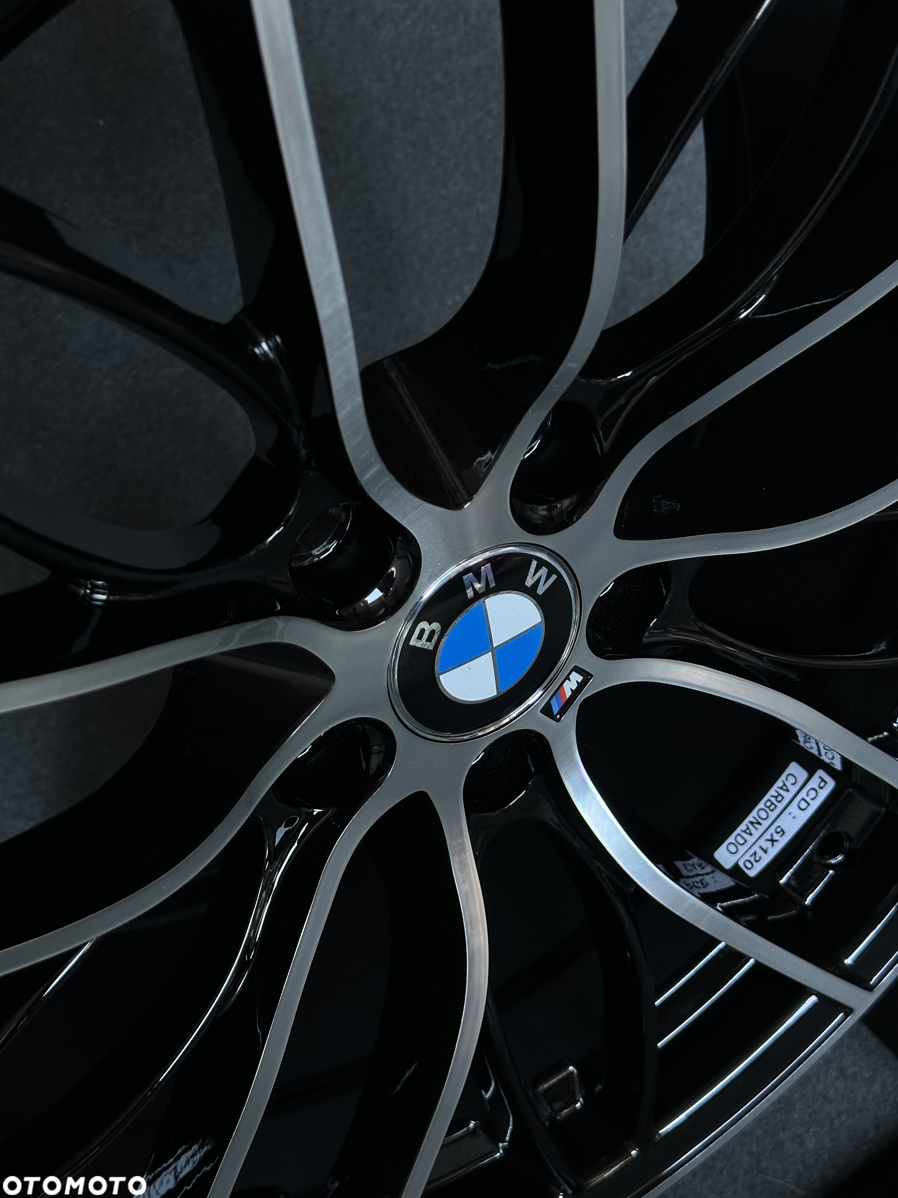 NOWE Felgi do BMW 5x120 19” Carbonado czarny połysk/polerowane fronty - 5
