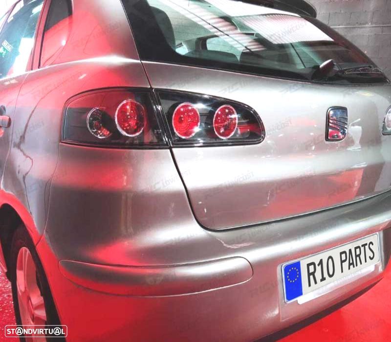 FAROLINS TRASEIROS SEAT IBIZA 6L 02-08 PRETO - 2