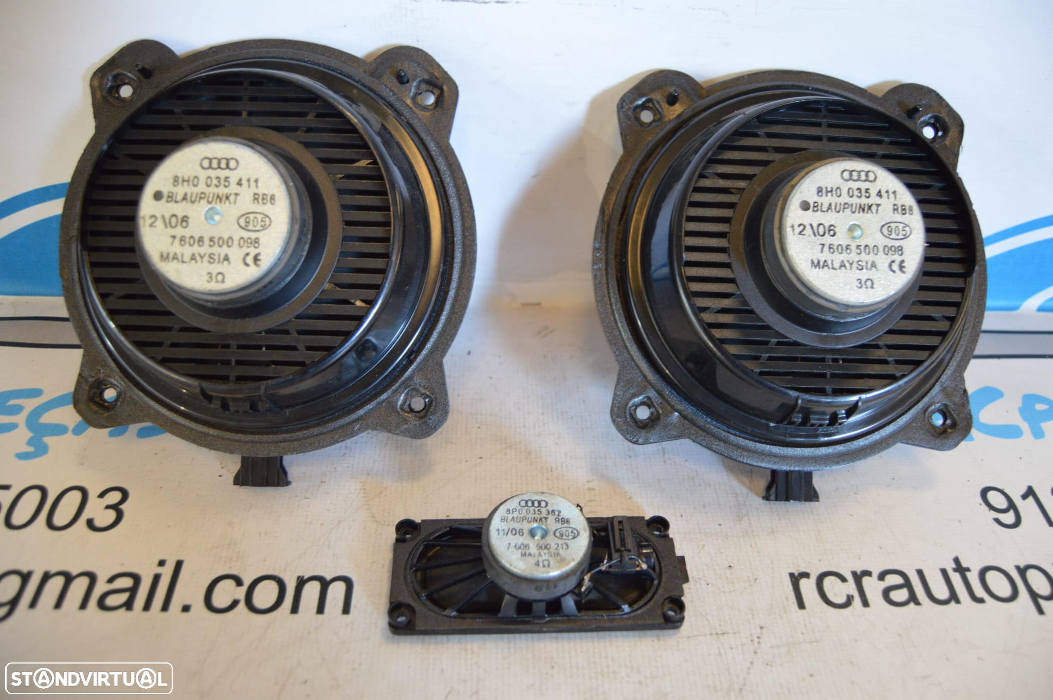 COLUNA COLUNAS SOM DISPOSITIVO AMPLIFICADOR SONORO BLAUPUNKT 8H0035411 8P0035362 AUDI A3 8P 8PA SPORTBACK 2.0 TDI 170CV BMN - 7