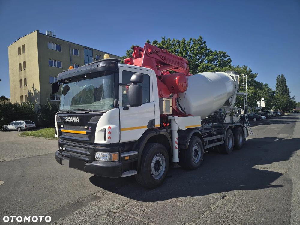 Scania R 8x4, Pompogruszka 31m+9m3, 2008r, euro 5 - 2