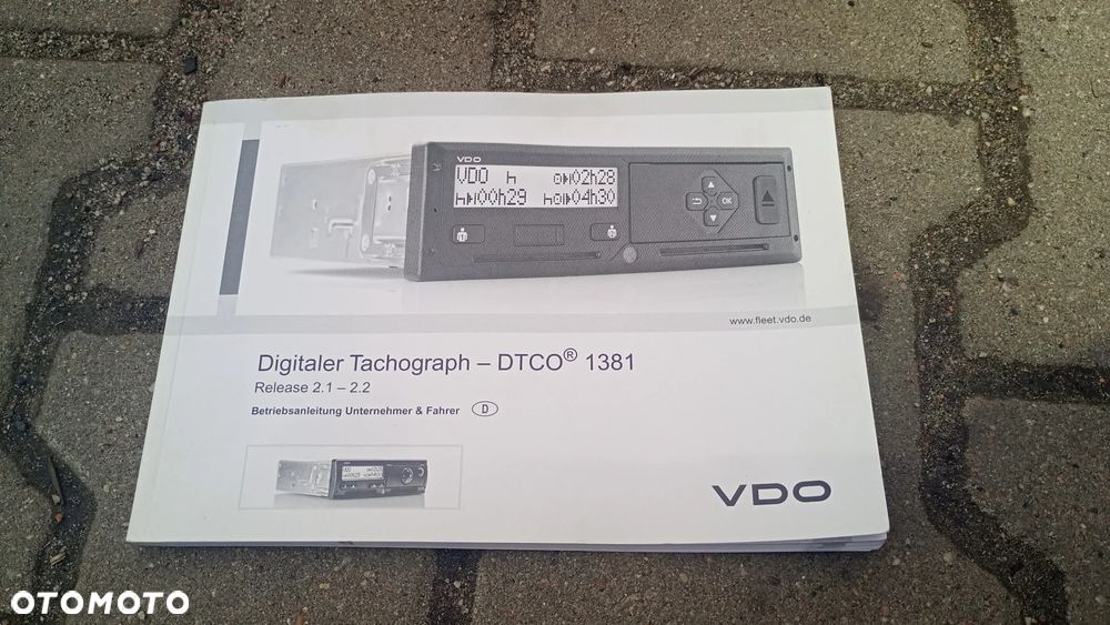 Fv VDO DTCO 1381 Tachograf cyfrowy 12V BUS Fiat Ducato Peugeot Boxer Citroen Jumper - 2