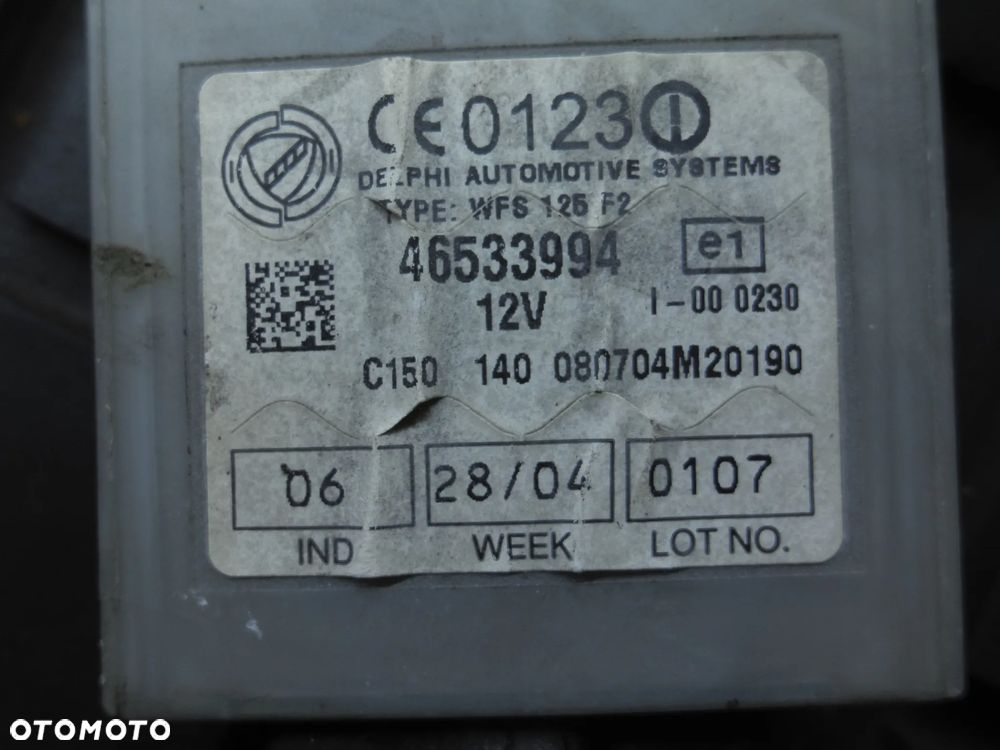 STACYJKA STEROWNIK FIAT SEICENTO 1.1 IAW4AFM9 ZESTAW STARTOWY - 3