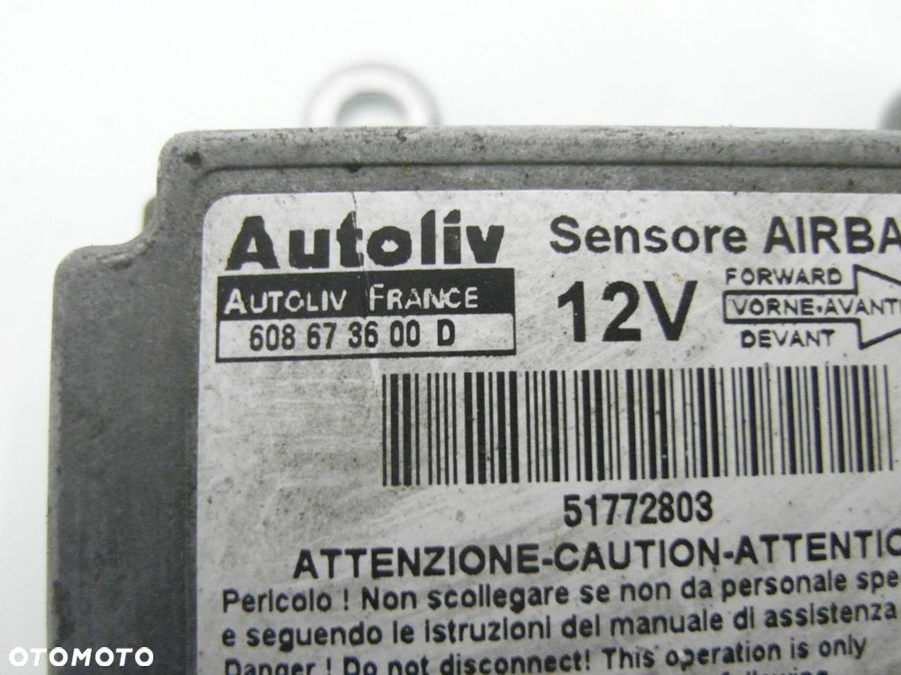 MODUŁ AIRBAG FIAT DOBLO I 608673600 - 4
