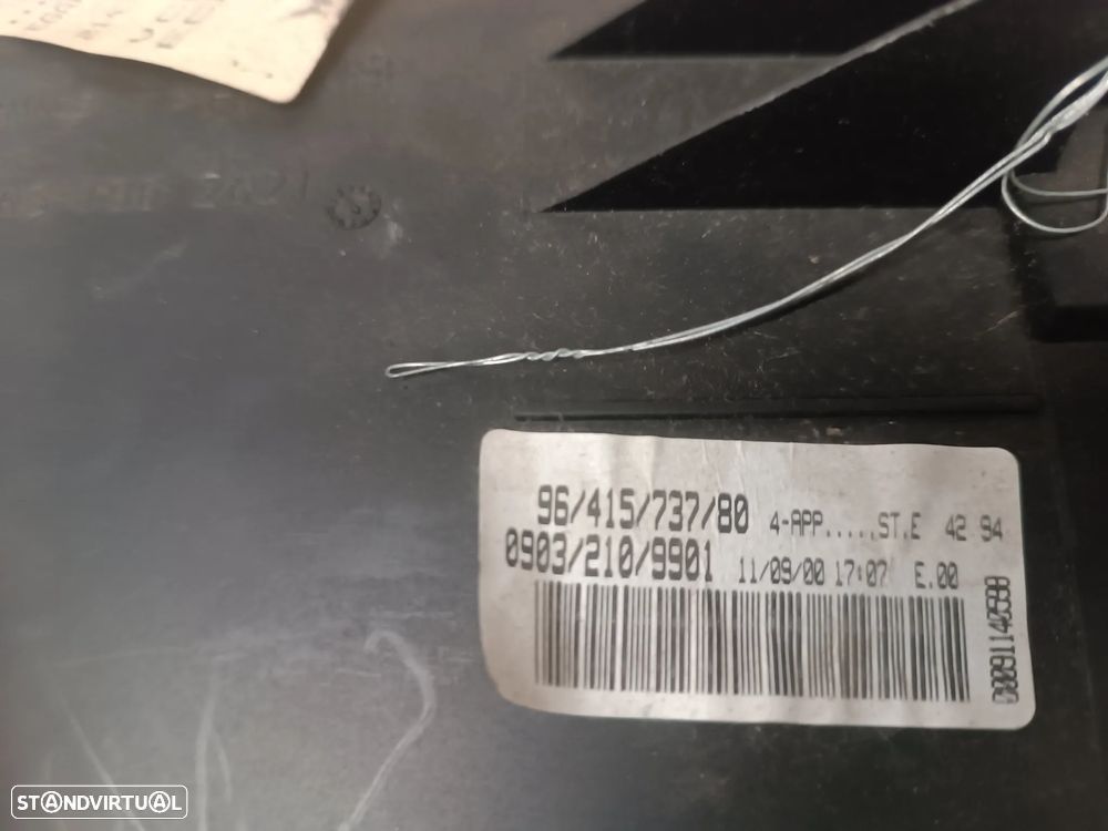 QUADRANTE PEUGEOT 206 1.1i 1.4i (2 FICHAS) 9641573780 - 3