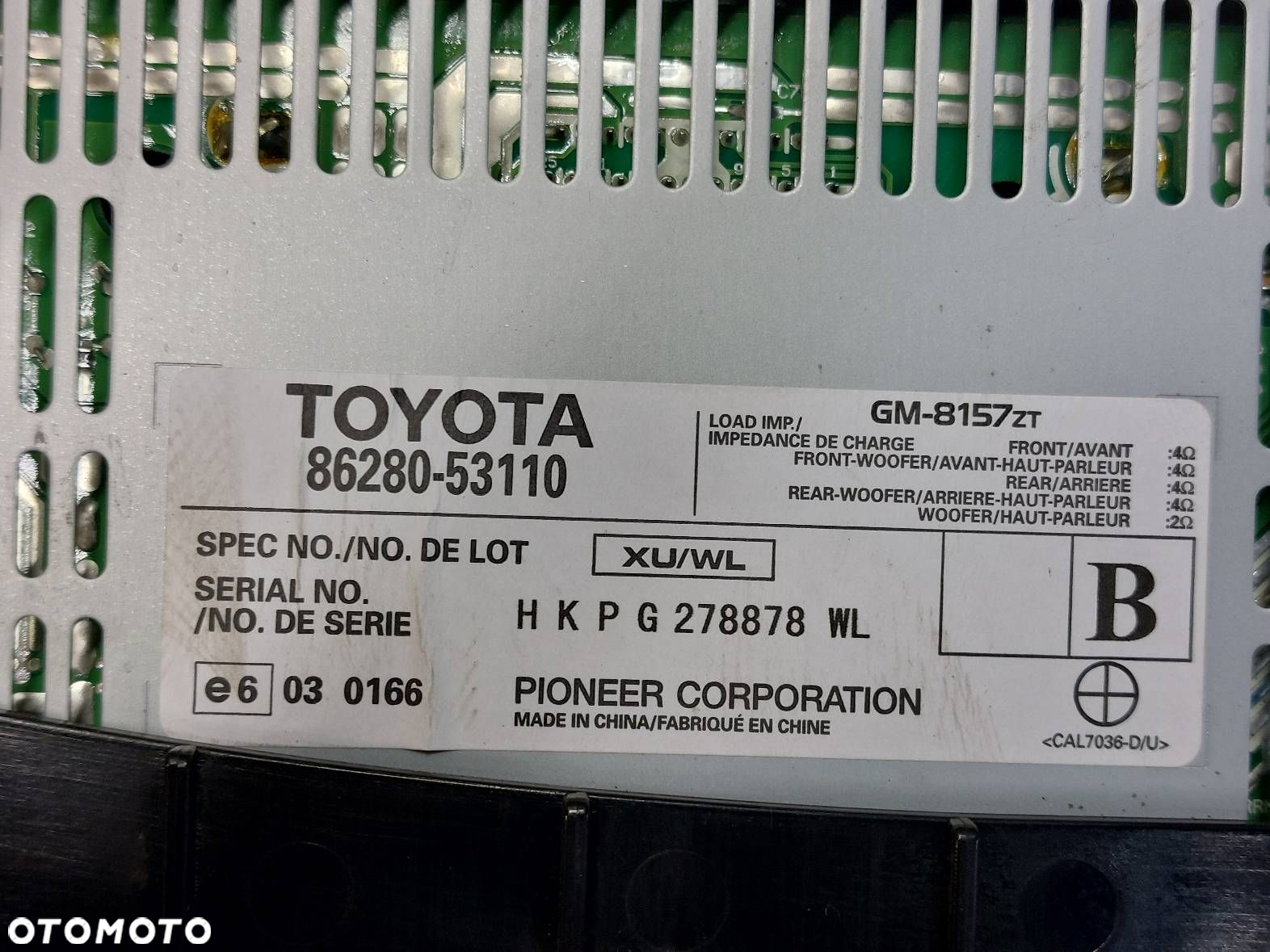 WZMACNIACZ AUDIO LEXUS IS II 86280-53110 - 2